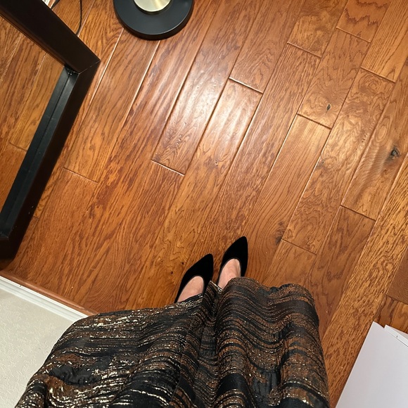 Teri Jon Elegant Black and Gold Women's Dress - Picture 8 of 8